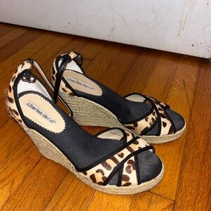 Charles David Cheetah Wedges